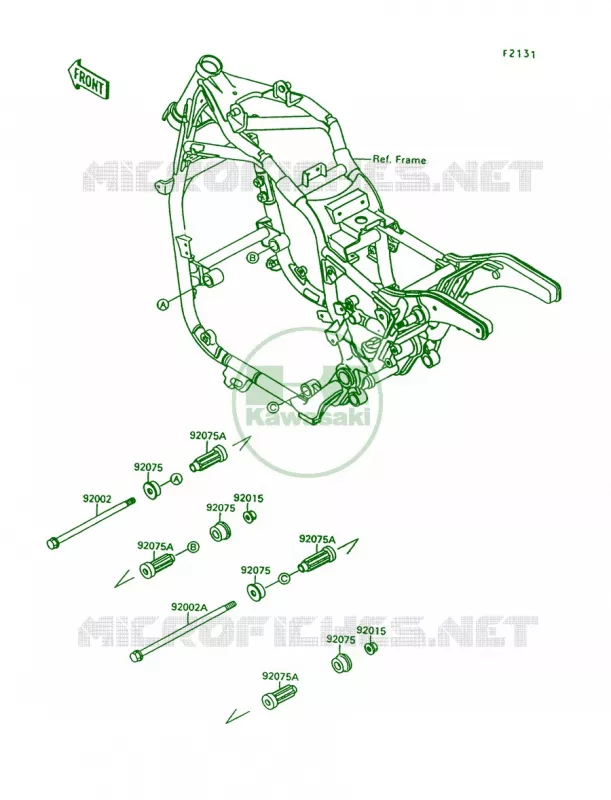 Frame Fittings Kawasaki MOTOS 1500 1996 Vulcan 1500 L  VN1500-C3