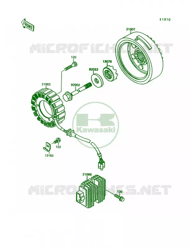 Generator Kawasaki MOTOS 1500 1996 Vulcan 1500 L  VN1500-C3
