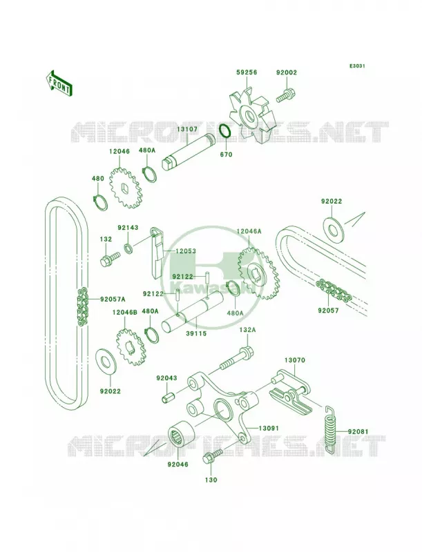 Water Pump Kawasaki MOTOS 1500 1996 Vulcan 1500 Classic  VN1500-D1