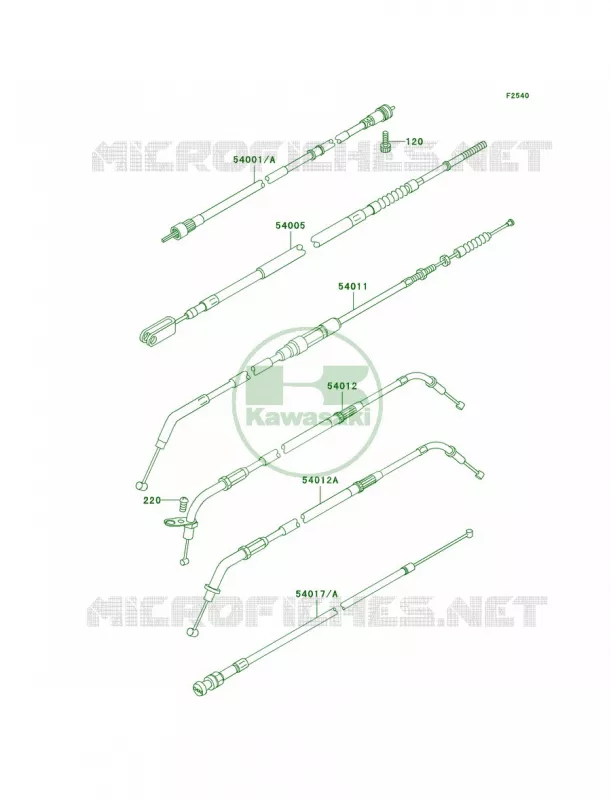 Cables Kawasaki MOTOS 800 1996 Vulcan 800 Classic  VN800-B1