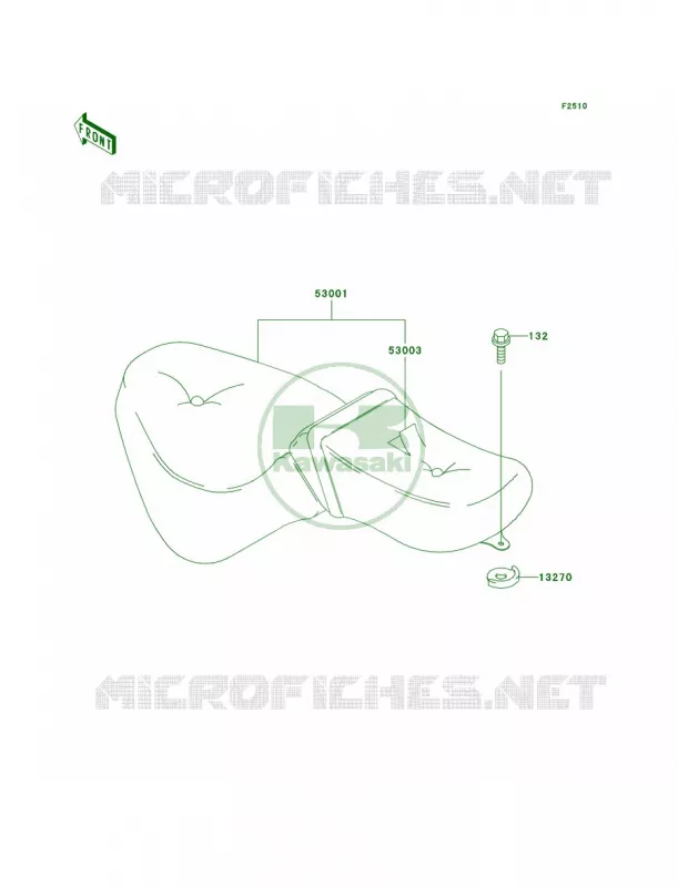 Seat Kawasaki MOTOS 800 1996 Vulcan 800 Classic  VN800-B1