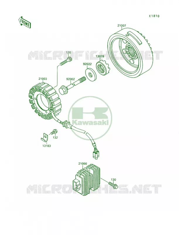 Generator Kawasaki MOTOS 1500 1995 Vulcan 88  VN1500-A9