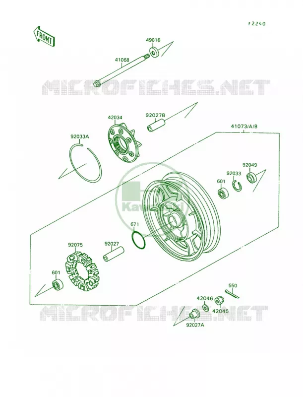Rear WheelChain Kawasaki MOTOS 1500 1995 Vulcan 88  VN1500-A9