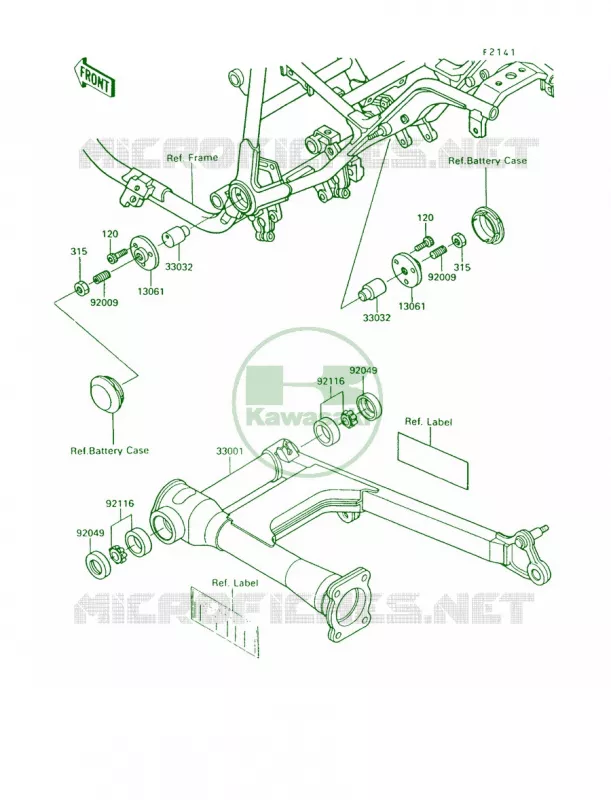 Swingarm Kawasaki MOTOS 750 1995 Vulcan 750  VN750-A11