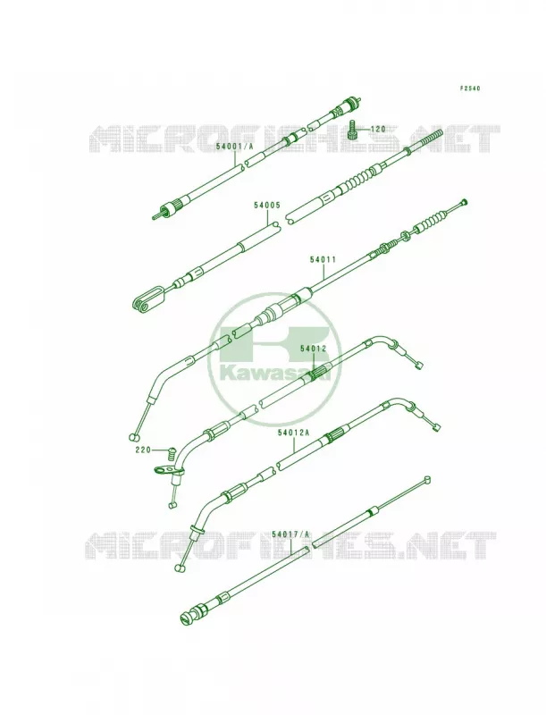 Cables Kawasaki MOTOS 800 1995 Vulcan 800  VN800-A1