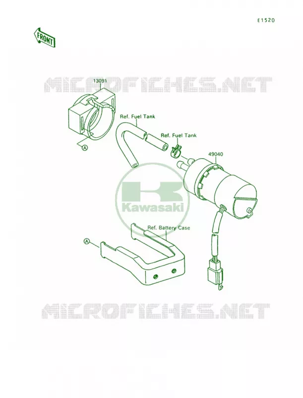 Fuel Pump Kawasaki MOTOS 1500 1994 Vulcan 88  VN1500-A8
