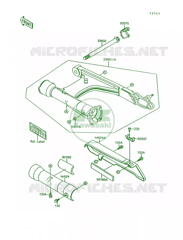 Swingarm Kawasaki MOTOS 1500 1994 Vulcan 88  VN1500-A8