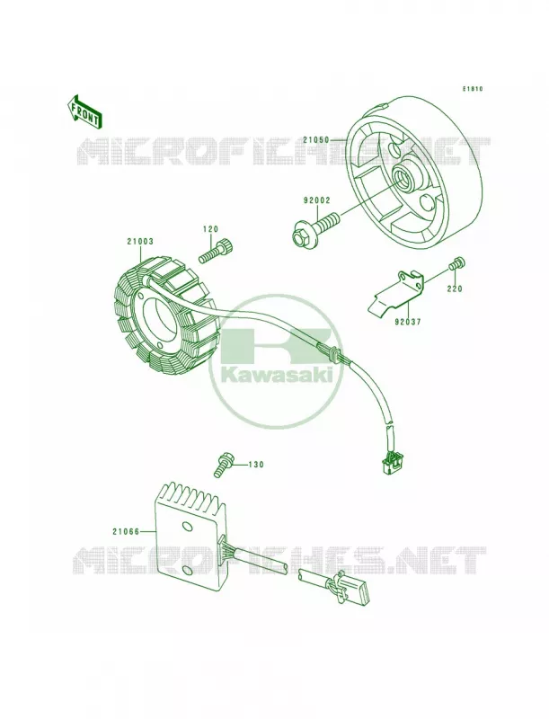 Generator Kawasaki MOTOS 500 1993 Vulcan 500  EN500-A4