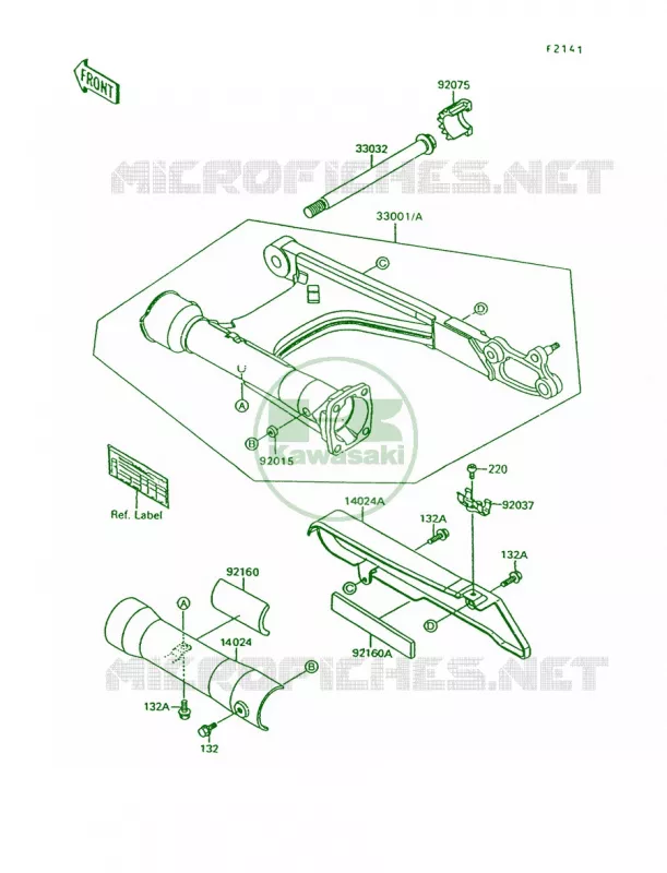 Swingarm Kawasaki MOTOS 1500 1993 Vulcan 88  VN1500-A7