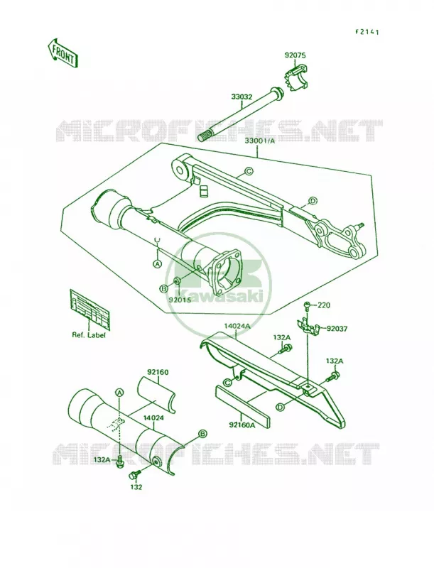 Swingarm Kawasaki MOTOS 1500 1992 Vulcan 88  VN1500-A6