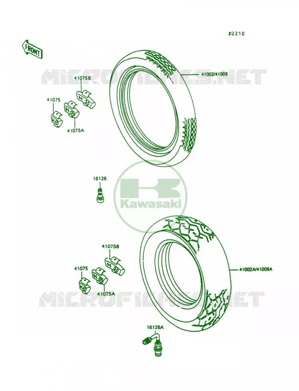 Tires Kawasaki MOTOS 1500 1992 Vulcan 88  VN1500-A6