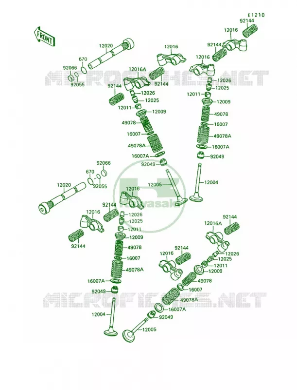 Valves Kawasaki MOTOS 1500 1992 Vulcan 88  VN1500-A6
