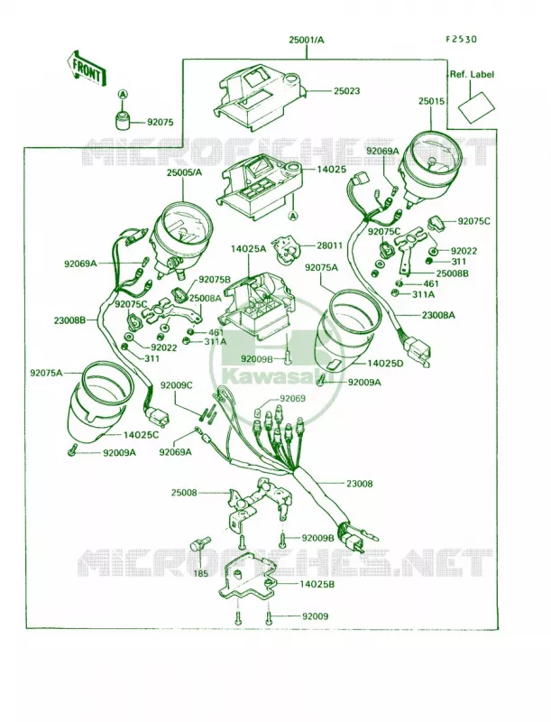 Meter Kawasaki MOTOS 750 1992 Vulcan 750  VN750-A8