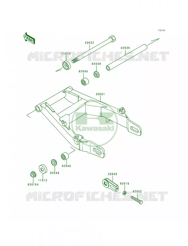 Swingarm Kawasaki MOTOS 500 1991 Vulcan 500  EN500-A2