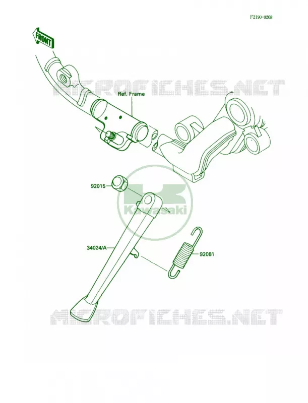 Stand Kawasaki MOTOS 1500 1991 Vulcan 88  VN1500-A5