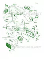 Air Filter pour Kawasaki Vulcan 750 1991