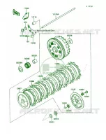 Clutch pour Kawasaki Vulcan 750 1991