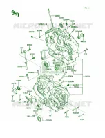 Crankcase pour Kawasaki Vulcan 750 1991