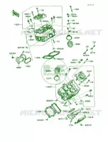 Cylinder Head pour Kawasaki Vulcan 750 1991