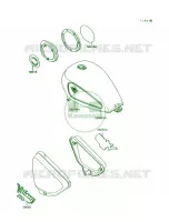 DecalGreenGreenVN750 A8A9 pour Kawasaki Vulcan 750 1991