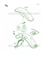 Fender pour Kawasaki Vulcan 750 1991