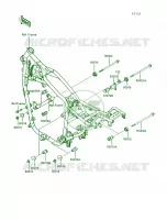 Frame Fitting pour Kawasaki Vulcan 750 1991