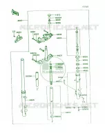 Front Fork pour Kawasaki Vulcan 750 1991