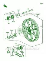 Front Hub pour Kawasaki Vulcan 750 1991