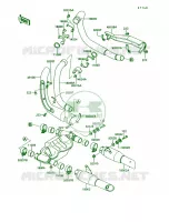 Muffler pour Kawasaki Vulcan 750 1991