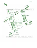 SuspensionShock Absorber pour Kawasaki Vulcan 750 1991