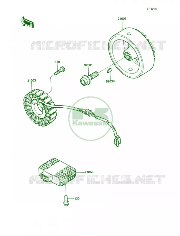 Generator Kawasaki MOTOS 750 1991 Vulcan 750  VN750-A7