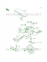 FendersEN500 A5 pour Kawasaki Vulcan 500 1990