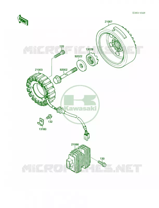 Generator Kawasaki MOTOS 1500 1990 Vulcan 88  VN1500-A4