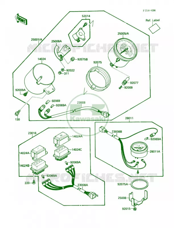Meter Kawasaki MOTOS 1500 1990 Vulcan 88  VN1500-A4