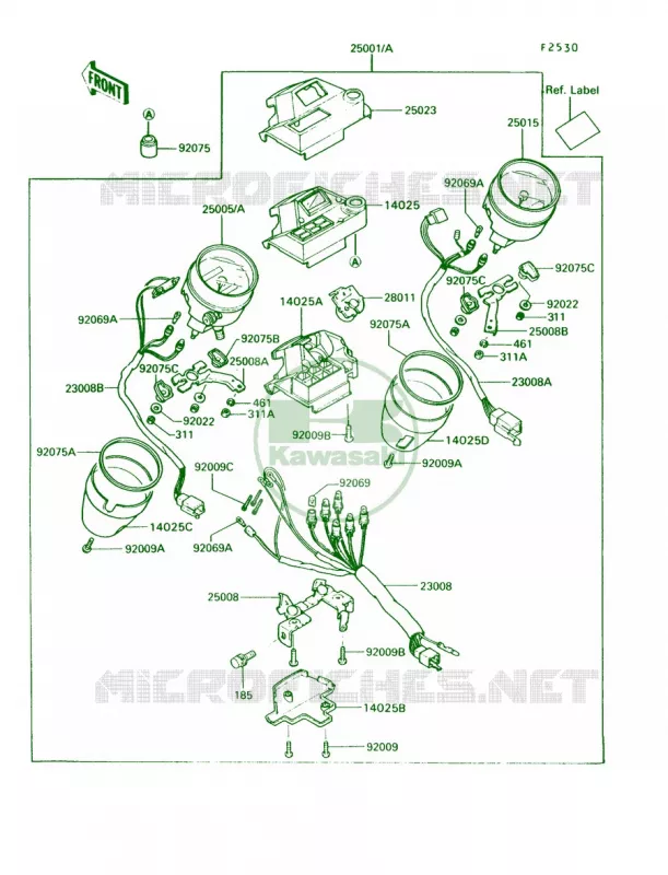 Meter Kawasaki MOTOS 750 1990 Vulcan 750  VN750-A6