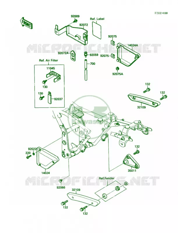 Battery Case Kawasaki MOTOS 250 1989 Eliminator 250  EL250-B3