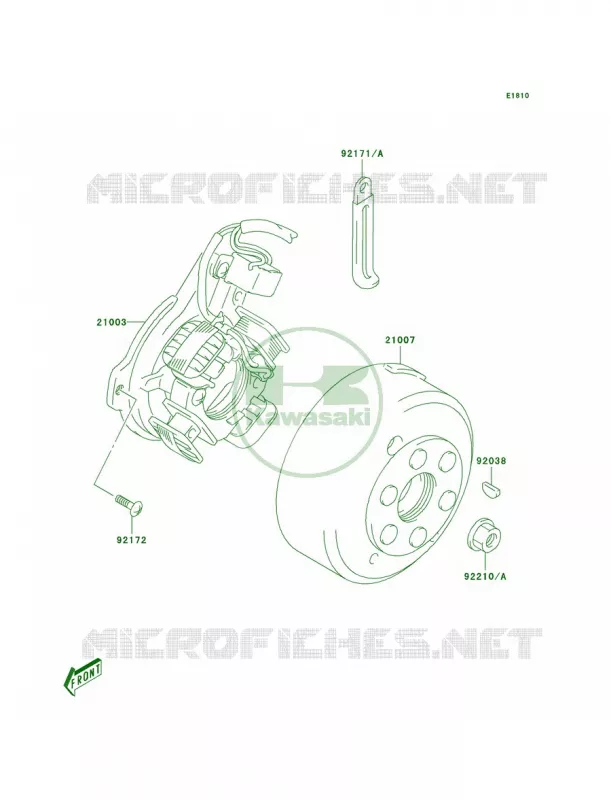 Generator Kawasaki MOTOS 125 2004 KLX125L  KLX125-B2