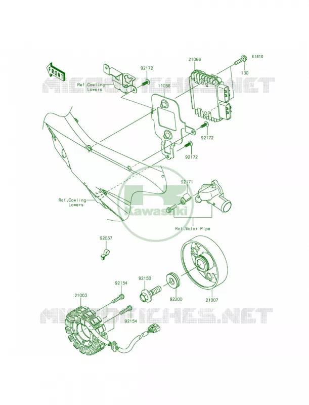 Generator Kawasaki MOTOS 1000 2015 Ninja ZX-10R  ZX1000JFF