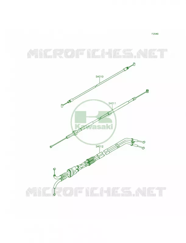 Cables Kawasaki MOTOS 1000 2015 Ninja ZX-10R 30th Anniversary  ZX1000JFFA