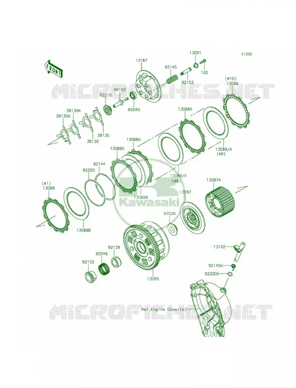 Clutch Kawasaki MOTOS 1000 2015 Ninja ZX-10R 30th Anniversary  ZX1000JFFA