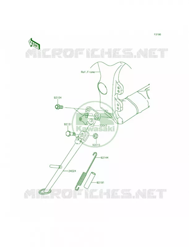 Stands Kawasaki MOTOS 1000 2015 Ninja ZX-10R ABS  ZX1000KFF