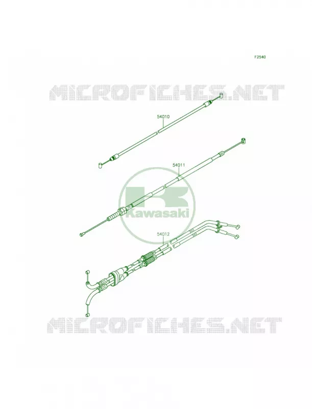 Cables Kawasaki MOTOS 1000 2015 Ninja ZX-10R ABS 30th Anniversary  ZX1000KFFA