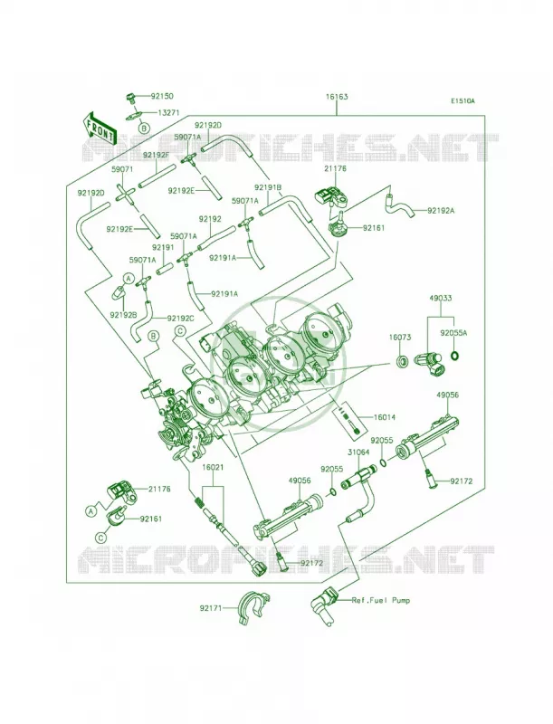 ThrottleCA Kawasaki MOTOS 636 2015 Ninja ZX-6R  ZX636FFF