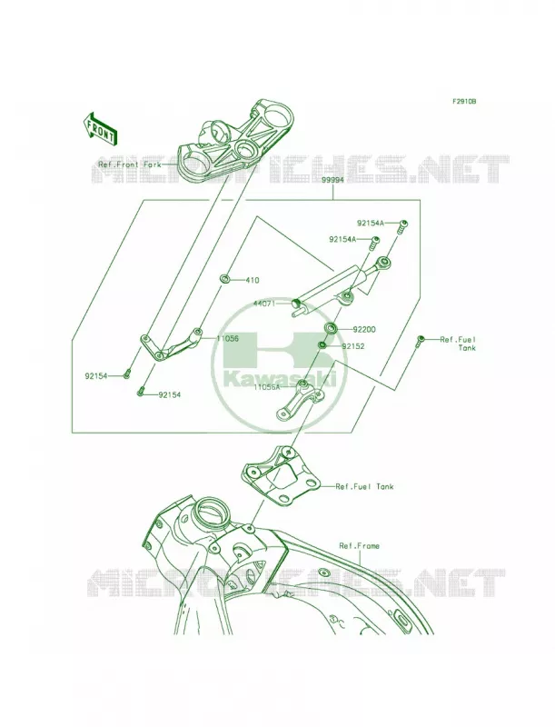AccessorySteering Damper Kawasaki MOTOS 636 2015 Ninja ZX-6R  ZX636FFFA