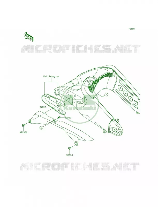 Chain Cover Kawasaki MOTOS 636 2015 Ninja ZX-6R  ZX636FFFA
