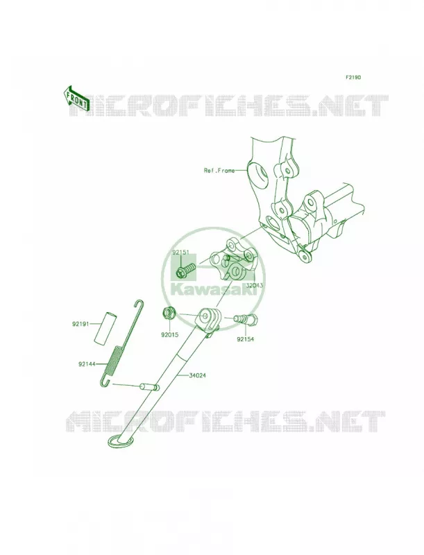Stands Kawasaki MOTOS 636 2015 Ninja ZX-6R  ZX636FFFA