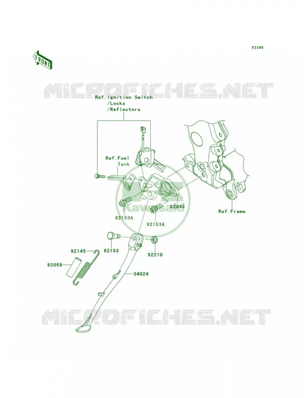 Stands Kawasaki MOTOS 1400 2014 Ninja ZX-14R  ZX1400EEFA