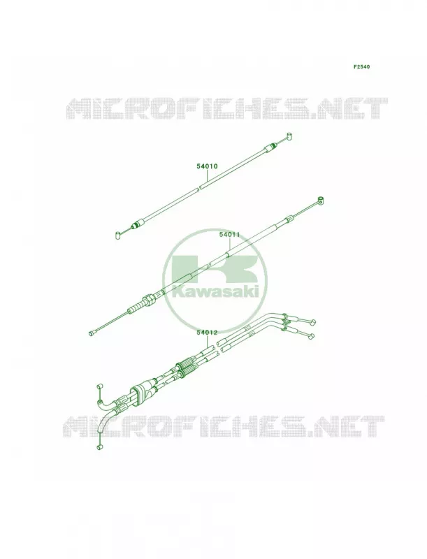 Cables Kawasaki MOTOS 1000 2014 Ninja ZX-10R  ZX1000JEF