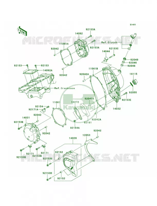Engine Covers Kawasaki MOTOS 1000 2014 Ninja ZX-10R  ZX1000JEF