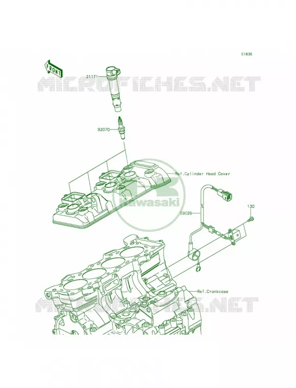 Ignition System Kawasaki MOTOS 636 2014 Ninja ZX-6R ABS  ZX636FEF